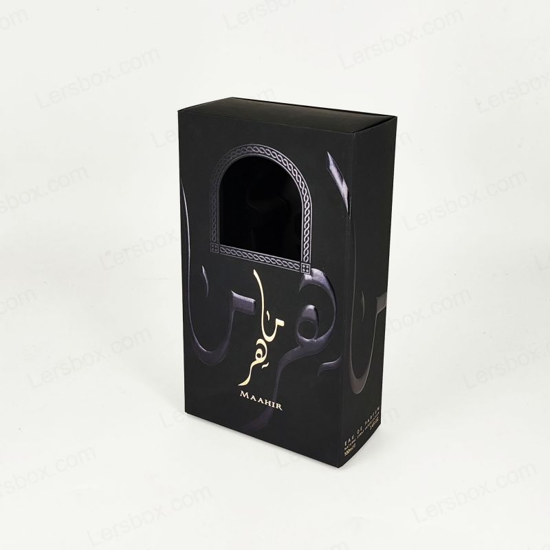 กล่องน้ำหอมที่ทำด้วยมือพร้อมฟอยล์สีทองลายนูน, ถาด Eva และการก่อสร้างที่เข้มงวด HP027