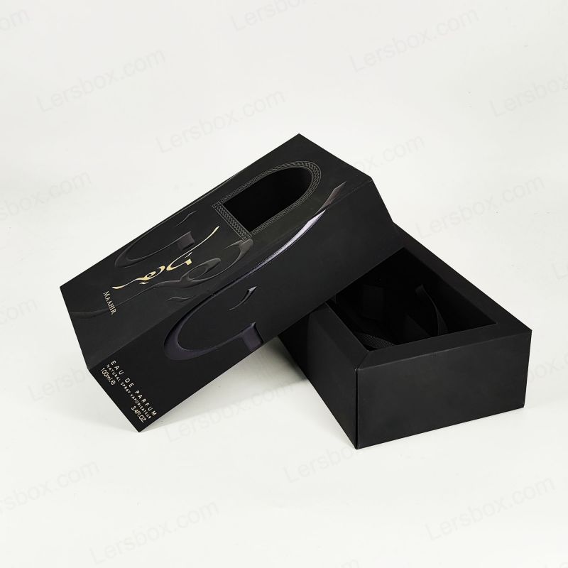 กล่องน้ำหอมที่ทำด้วยมือพร้อมฟอยล์สีทองลายนูน, ถาด Eva และการก่อสร้างที่เข้มงวด HP027